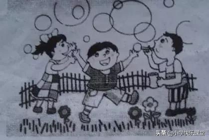 三个小朋友吹泡泡作文看图写话,小学生吹泡泡看图写话作文