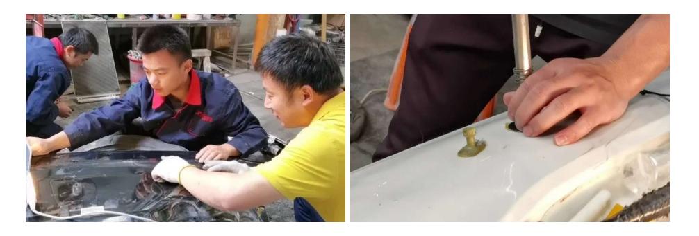 汽车无痕修复是什么样的,不伤漆汽车钣金修复