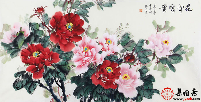 写意牡丹精品国画100幅,国画牡丹180幅美醉了难得一见