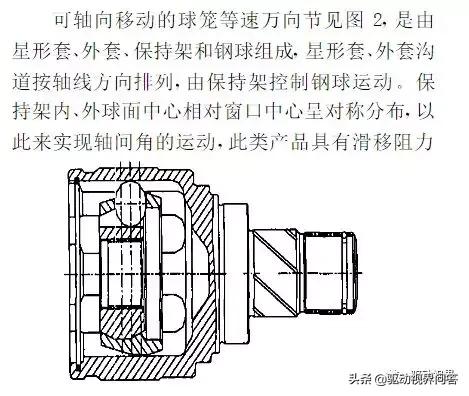 球笼式等速万向节分类,等速万向节的分类
