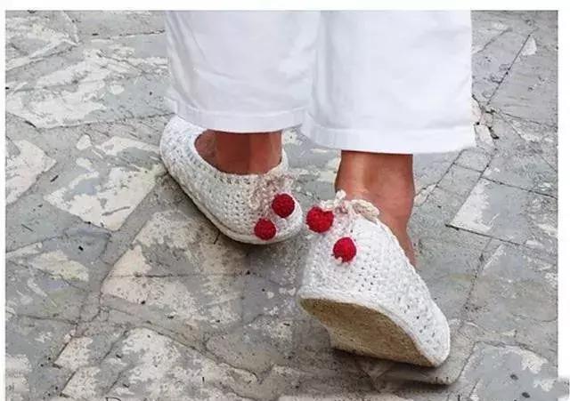 夏天钩的凉鞋,钩一款金鱼休闲凉鞋