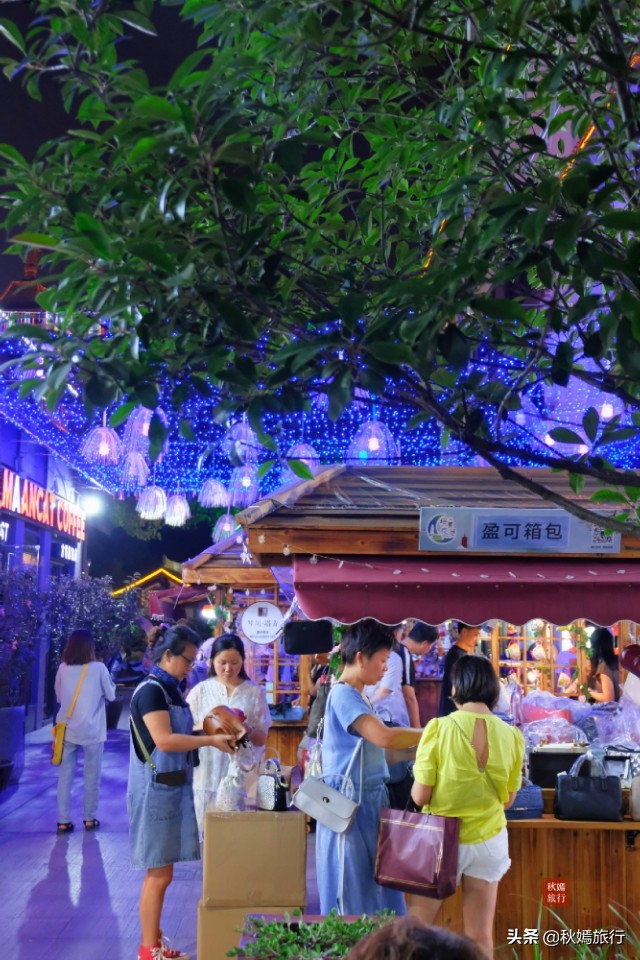 常熟塔路夜景,常熟方塔夜巷夜景