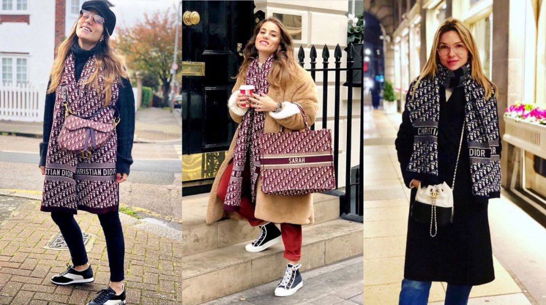 网红款围巾明星款,明星专用围巾穿搭