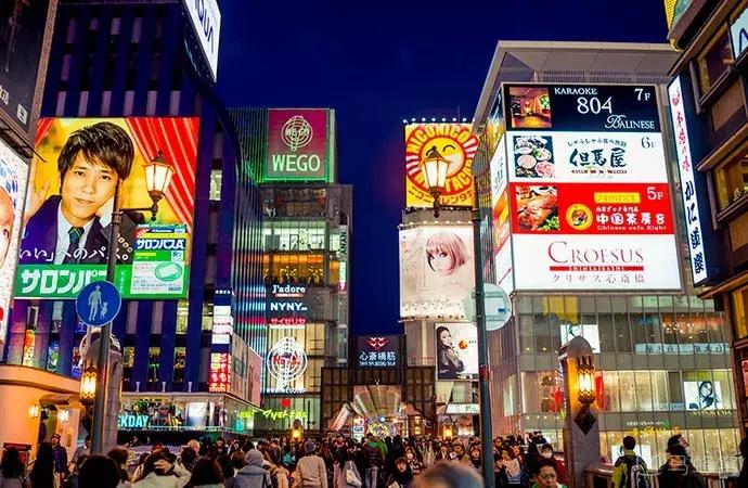 日本大阪旅游城市美食攻略,大阪的旅游景点拍照攻略
