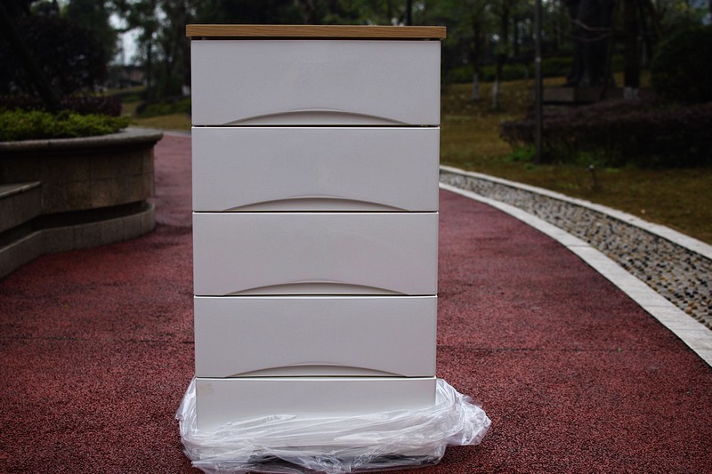 也雅可移动家用抽屉式收纳柜五层,五层渐变蓝加厚抽屉式收纳柜5层