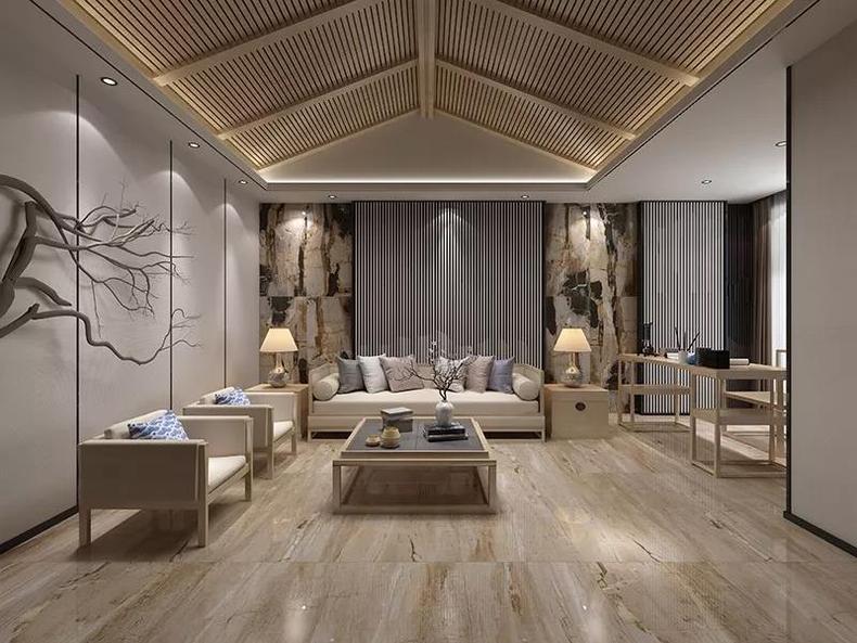 客厅沙发背景墙现代轻奢高级感,高级感装修电视背景墙小复式