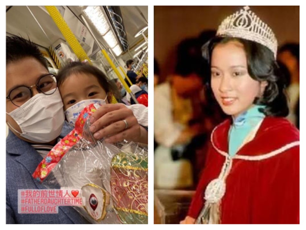 霍启刚婚后派对,霍启刚带全家骑单车