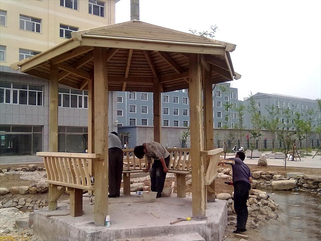 古建六角凉亭木结构图解,六角凉亭木结构