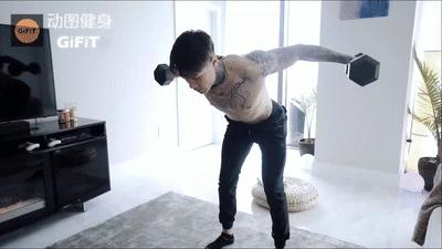 哑铃训练动作在家,1对哑铃6个动作教你练遍全身肌肉