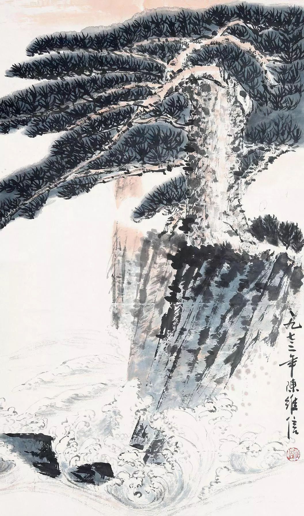 陈继儒山水画作品欣赏,陈良宗山水画作品欣赏