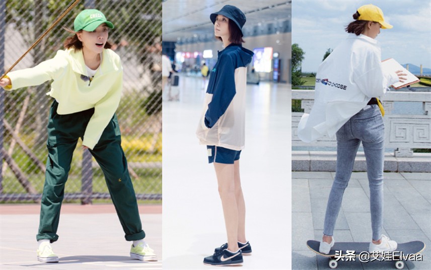 王珞丹一身俏皮装扮,王珞丹绿装