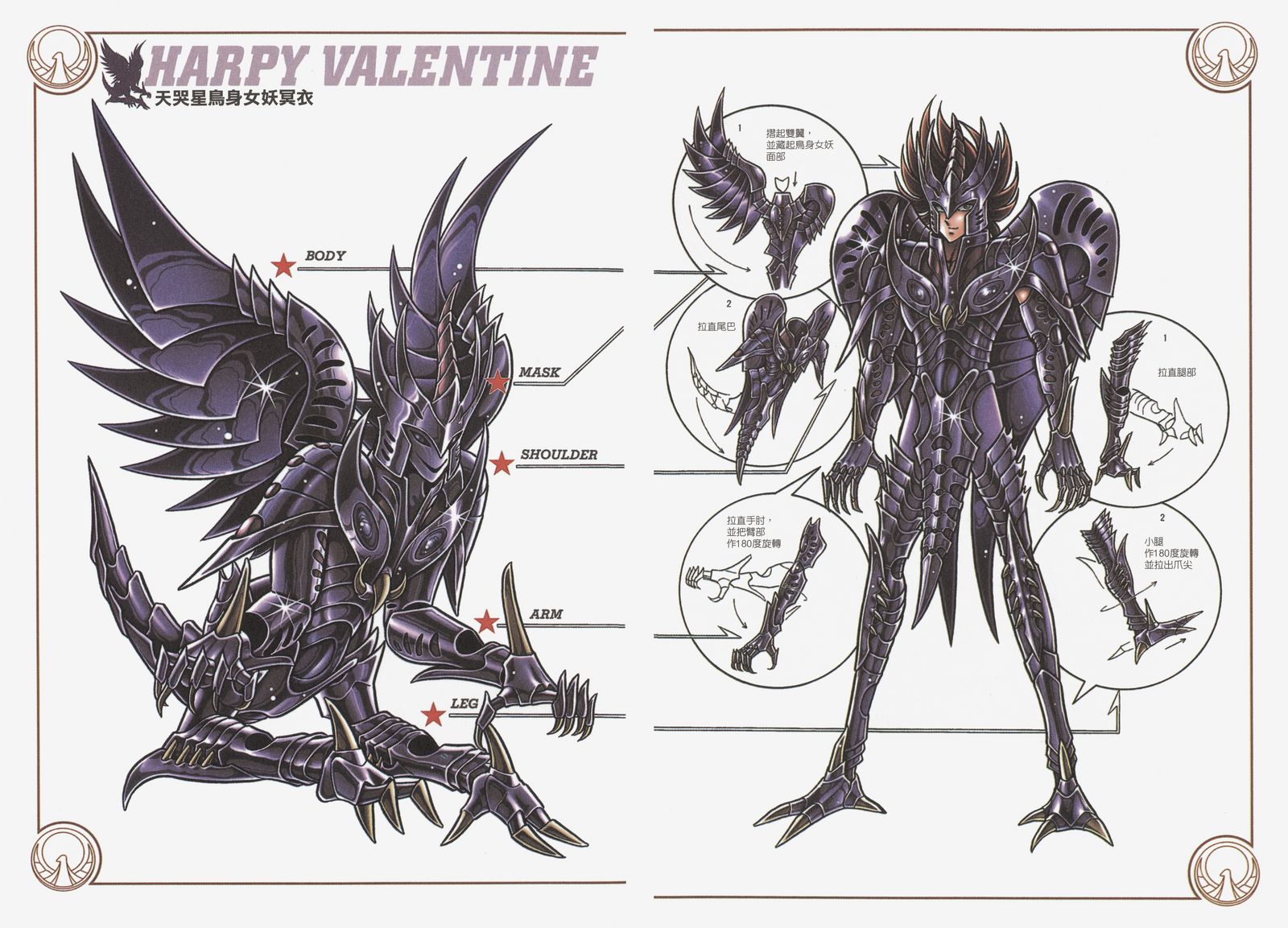 车田正美两种风格圣衣,车田正美初代青铜圣衣