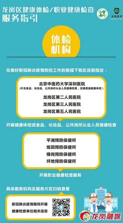 龙岗哪个医院可以办理体检,龙岗哪些区级医院周六周日能体检