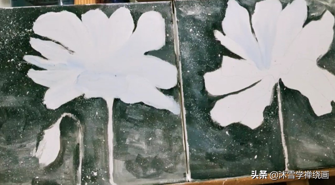 丙烯画40x50cm简单装饰画,100幅适合新手的丙烯画装饰画