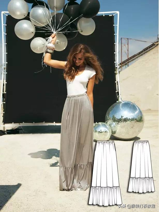 时装设计图手绘教程,服装制版图案大全