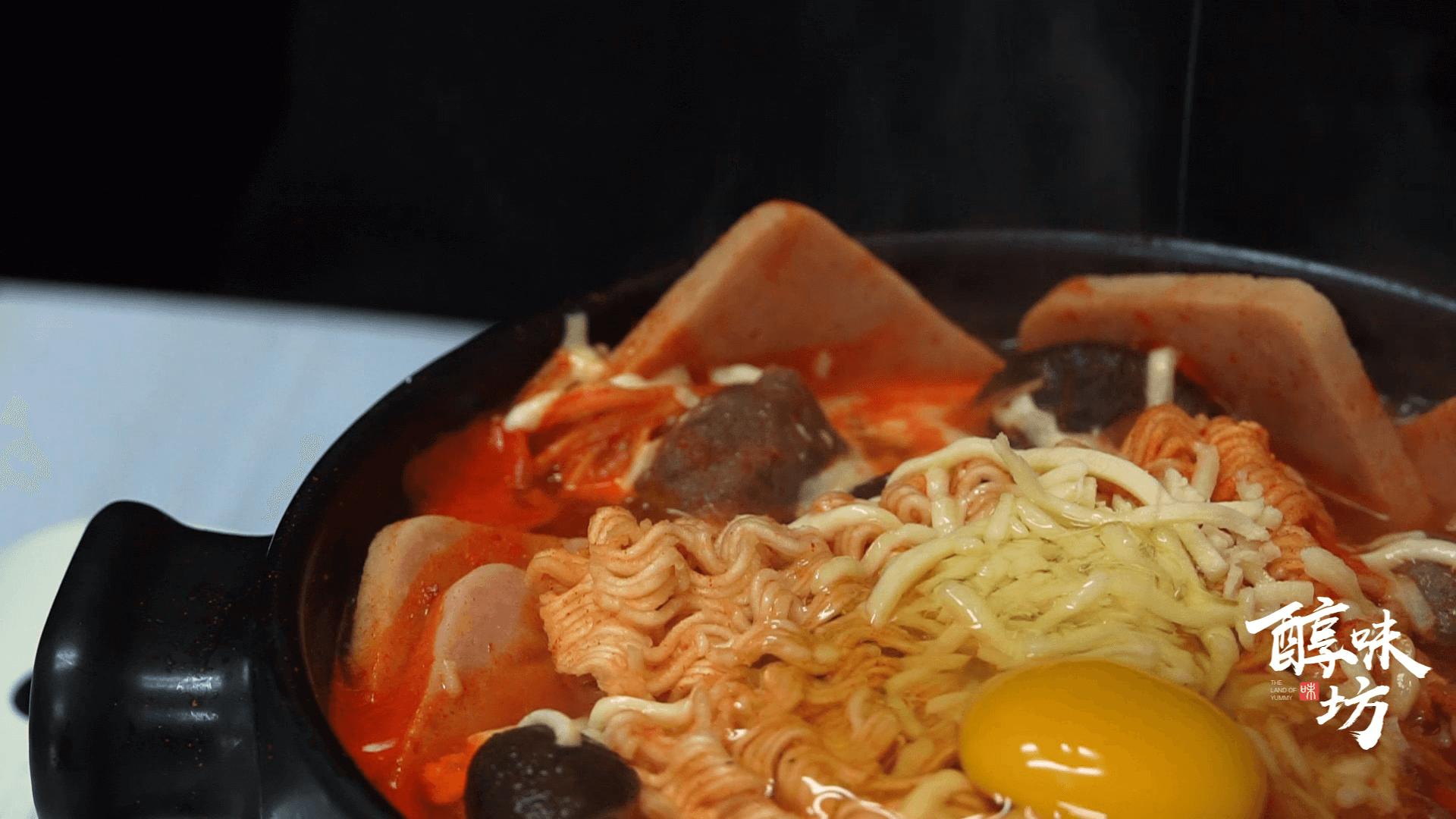 简单美味的部队锅,韩式部队锅超丰盛的感觉太美味啦