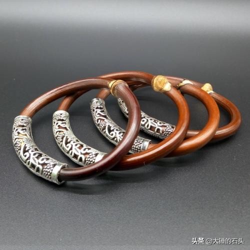 正宗鸡血藤手镯细款,藏式编绳鸡血藤手镯