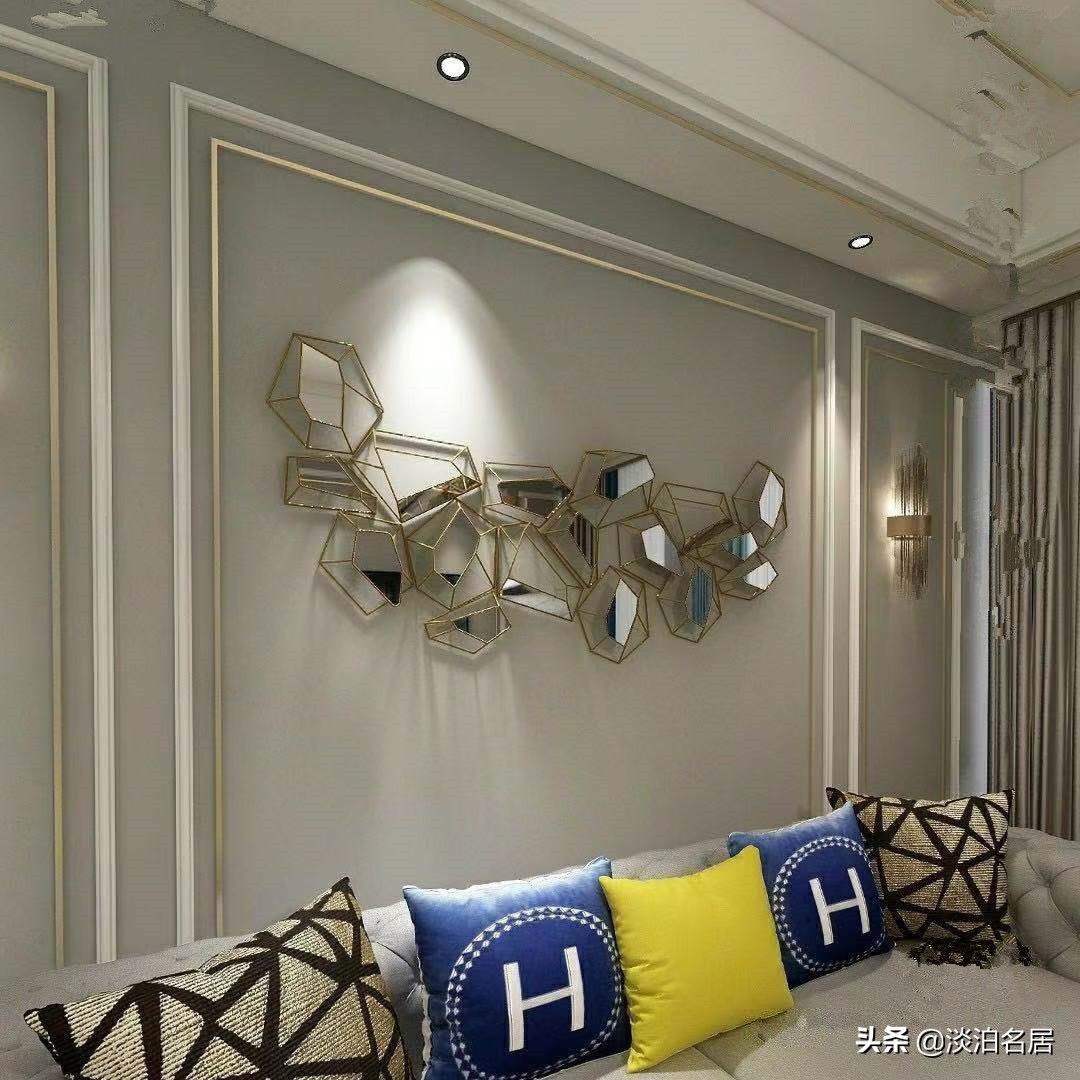 复古美式背景墙石膏线预算,石膏线背景墙如何做才能有层次