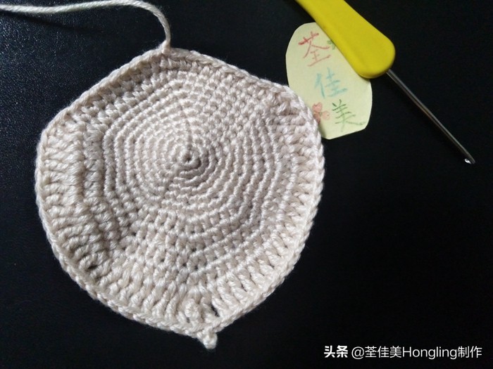 马蹄莲花的钩织教程,马蹄莲宽叶子的钩织教程