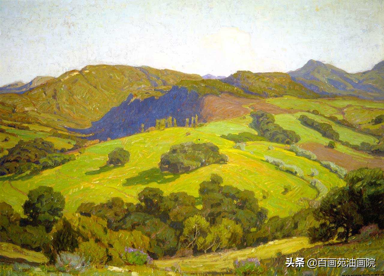 风景油画色彩的基础知识,阿尔卑斯山风景油画