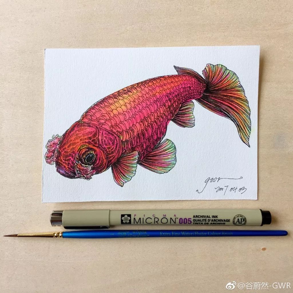 简单针管笔手绘花,简单易学针管笔手绘