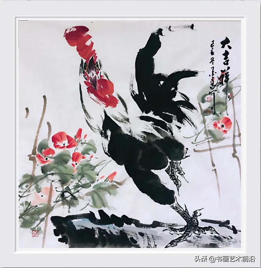 墨豪画鸡写意图,墨豪画鸡的价格