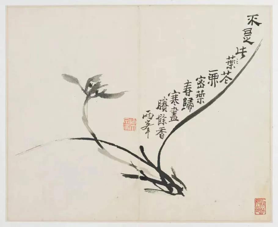 罗聘水墨山水作品,罗聘人物山水册页活页