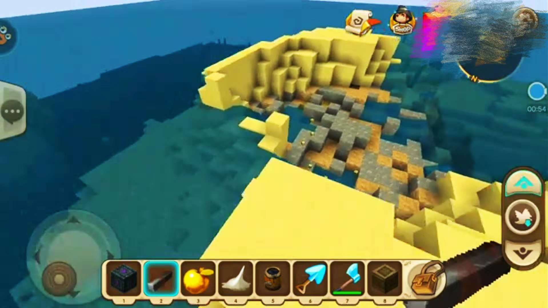 迷你世界：“炭黑*药炸**桶”能轻松炸平一座小岛！轻松秒杀远古巨人