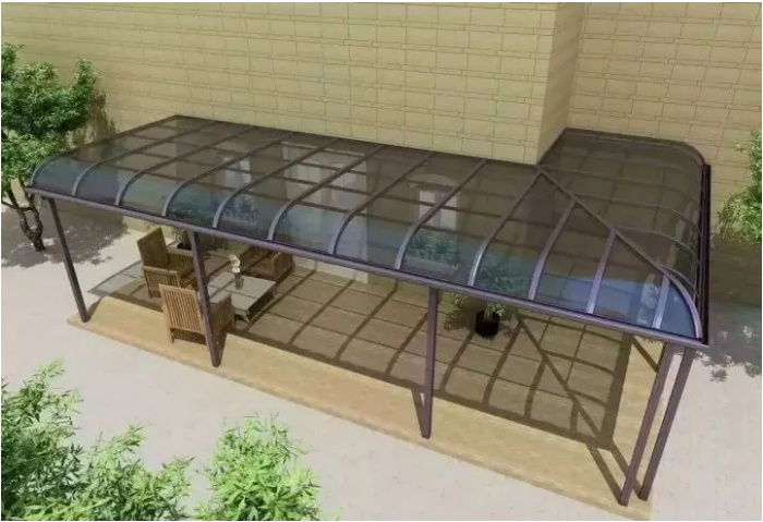 家用阳光板雨棚,阳光板哪个尺寸适合做雨棚