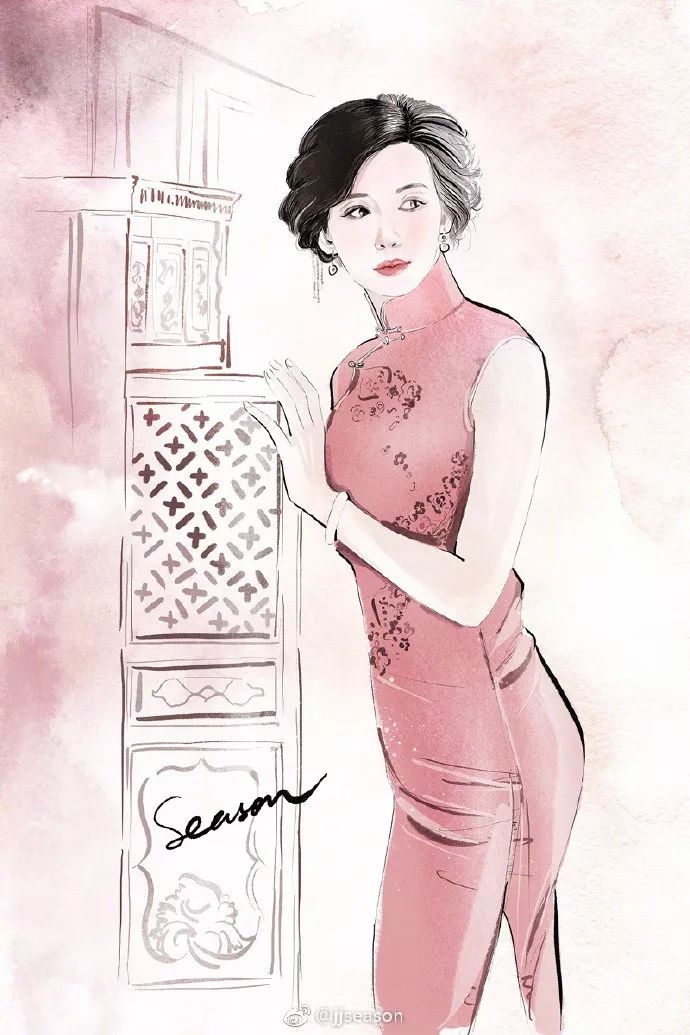 精美水墨插画,那些浪漫的水墨画插画