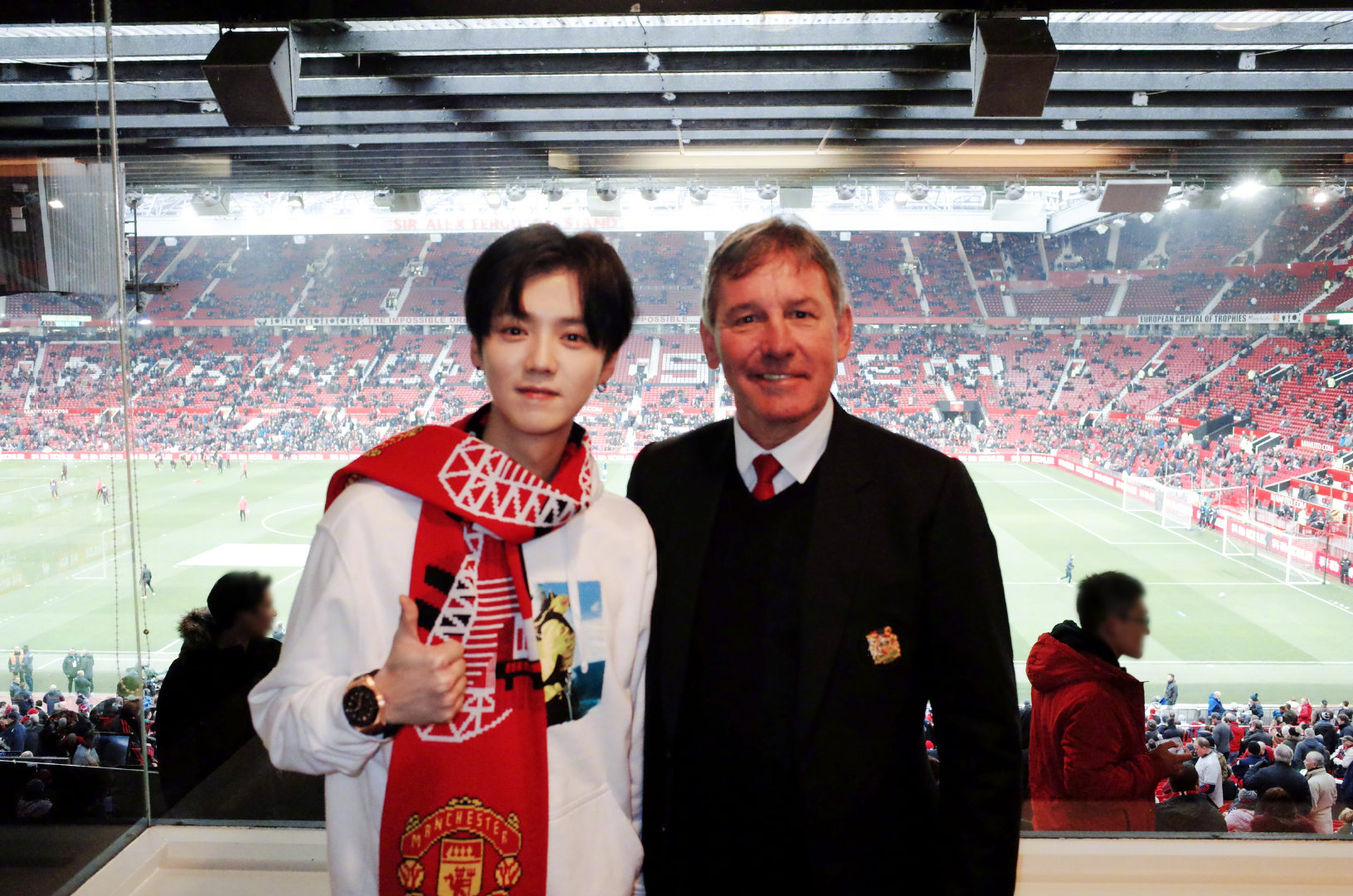 鹿晗曼联综艺,鹿晗探班曼联