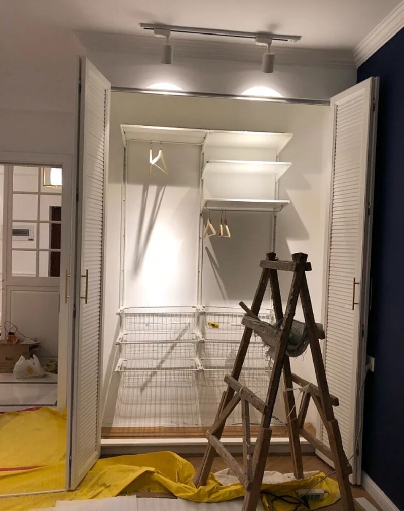 简易衣架转角卧室安装,实木落地卧室挂衣架怎么组装