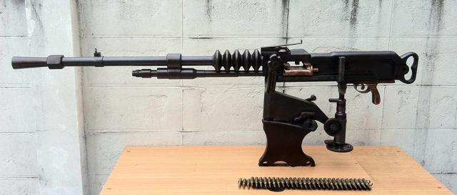 哈奇开斯重机枪和九二式重机枪,哈奇开斯1914式重机枪实弹射击
