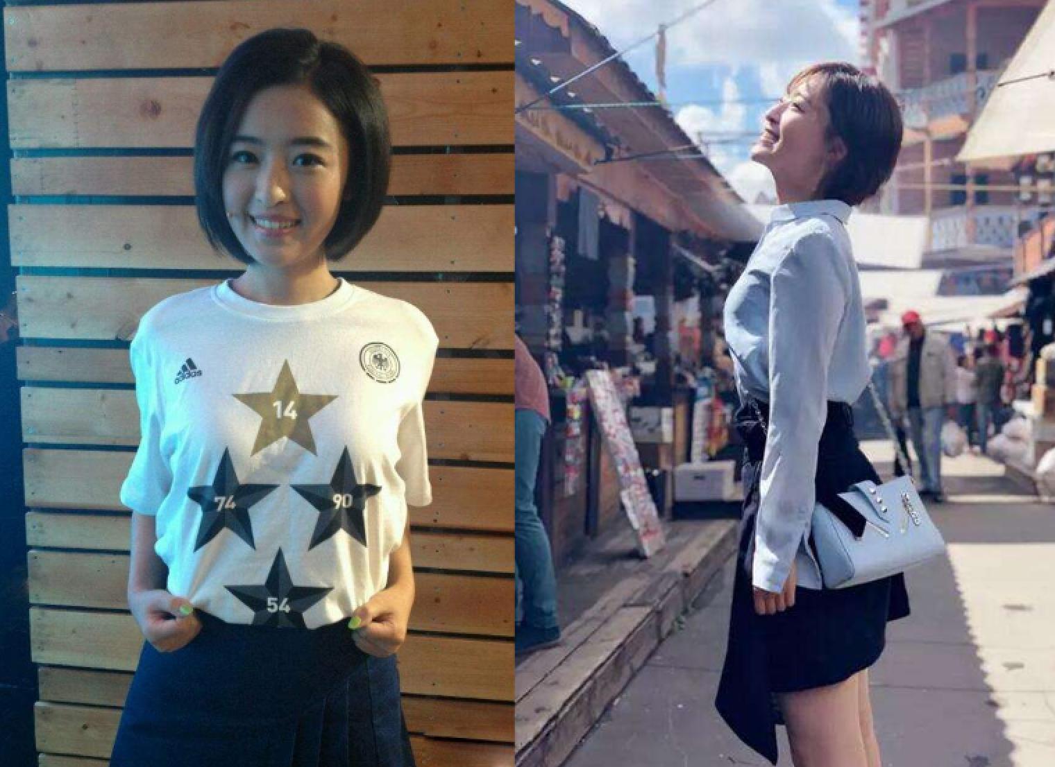 她被戏称为世界杯最美主播,宅男女神,古灵精怪的传媒大学毕业生