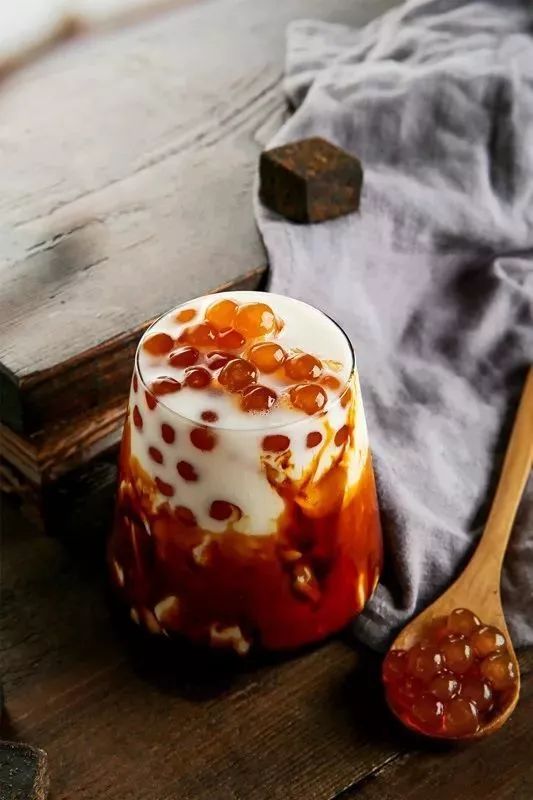 经典奶茶黑糖奶茶,好喝好看的黑糖奶茶