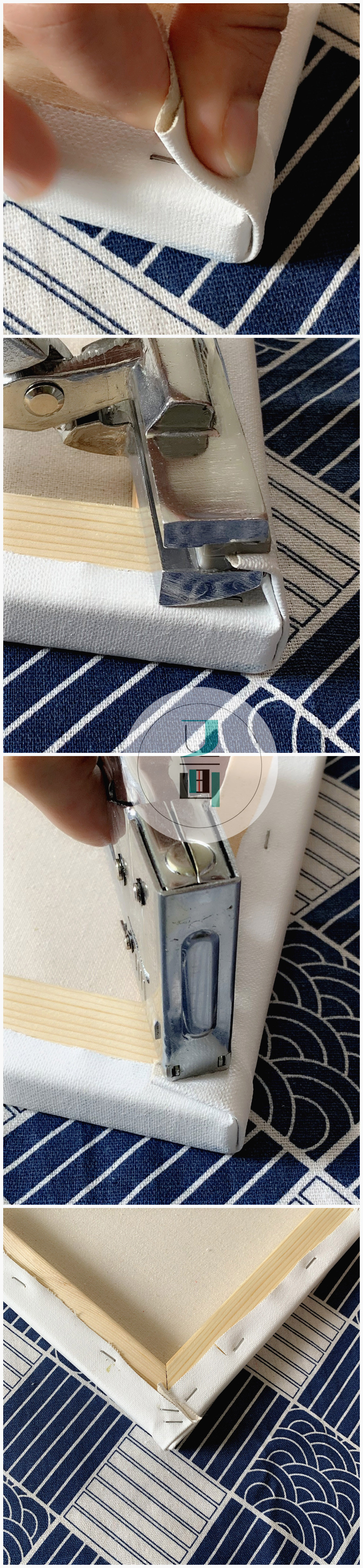 油画绷布过程,油画绷框教程