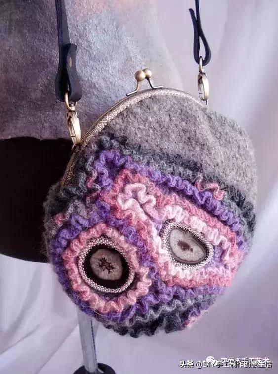 厉害了，极美爱尔兰钩花包包，看了这个才是真服气