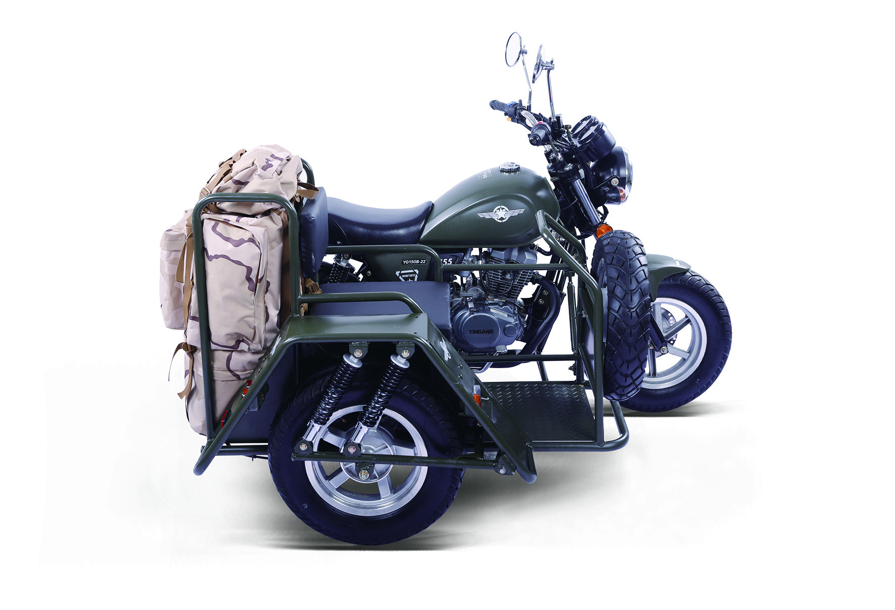 国内合法上牌的豪华边三轮,西安银钢200侉子边三轮价格