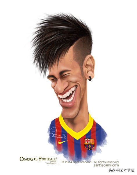 SantToscanni足球明星卡通漫画头像