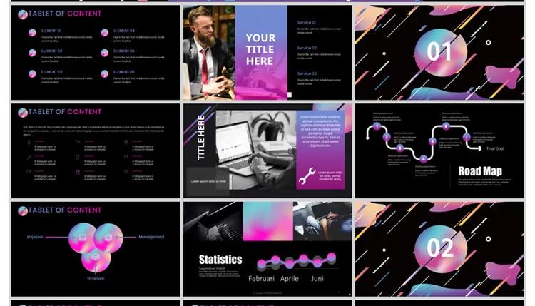 400套精简室内设计ppt,高大上的ppt设计图