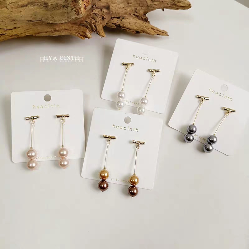 秋冬复古轻奢耳钉,轻奢闪钻珍珠耳环女时尚耳饰