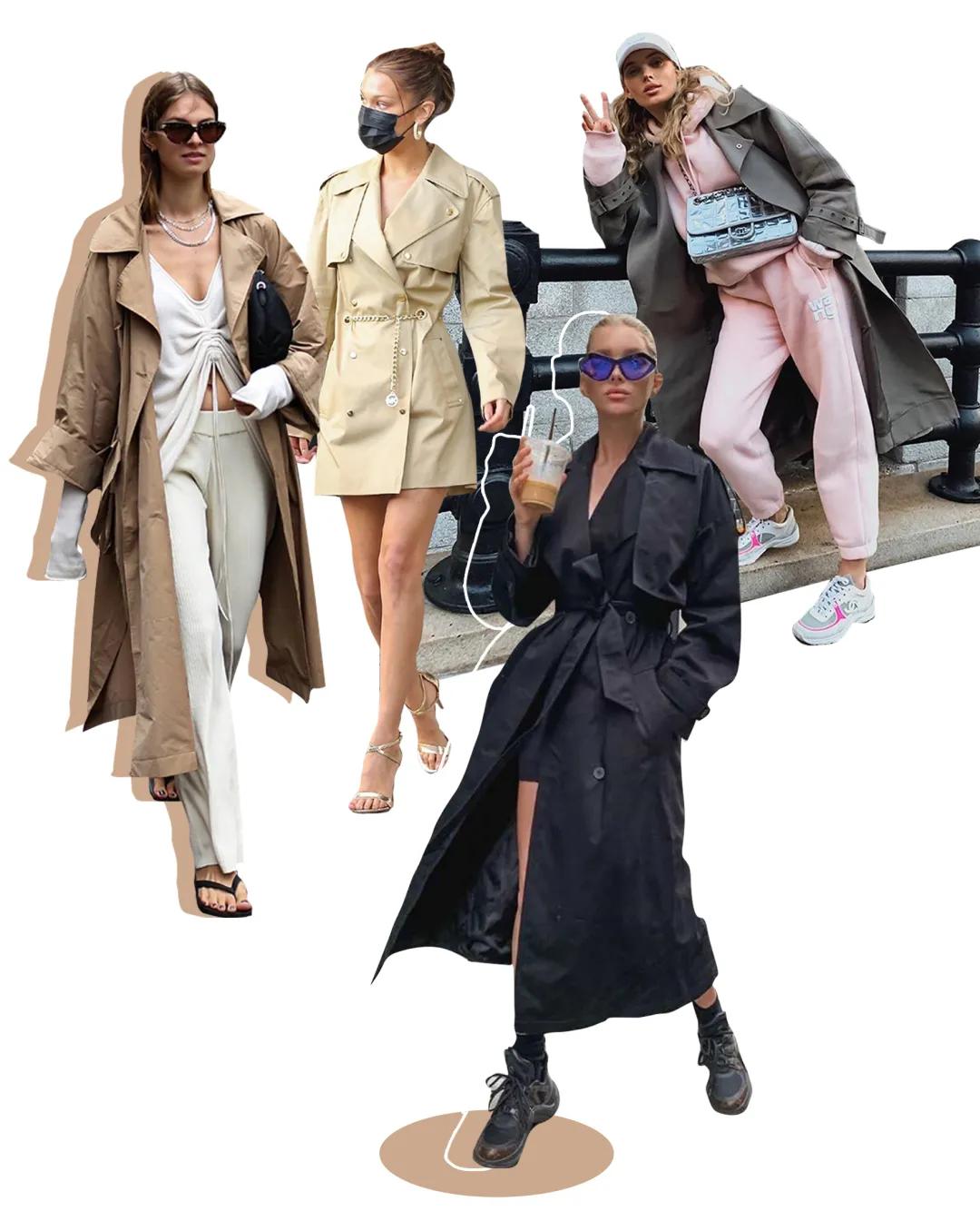 风衣怎么穿才好看简单,新式风衣穿搭技巧