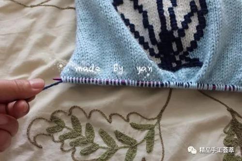 毛衣直接剪断后锁边方法,织毛衣中间出错了