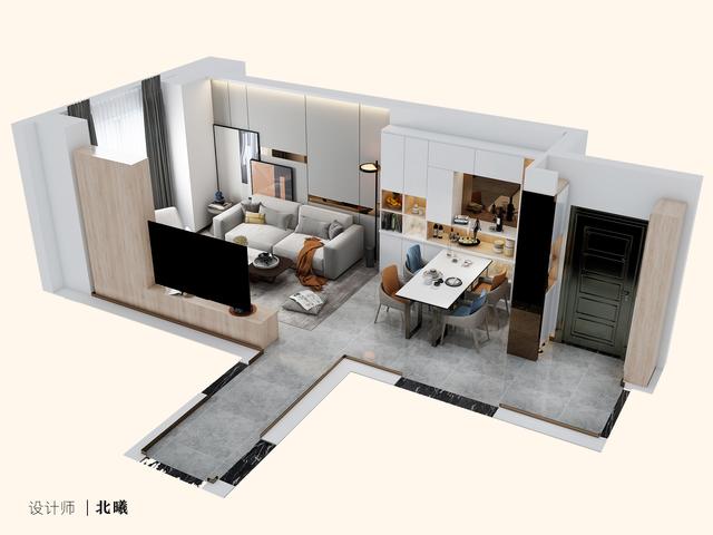 118平三室两厅主卧衣帽间,110平方三室一厅带衣帽间