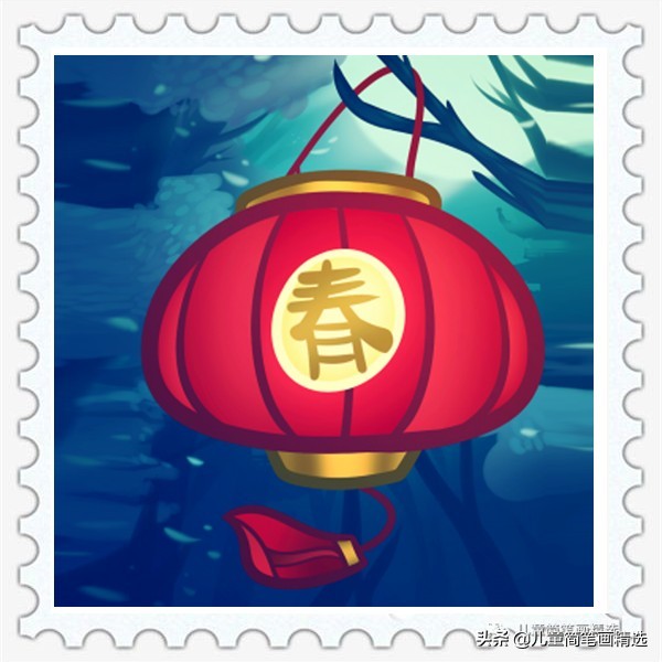 简笔画灯笼的画法,画灯笼简笔画的教程