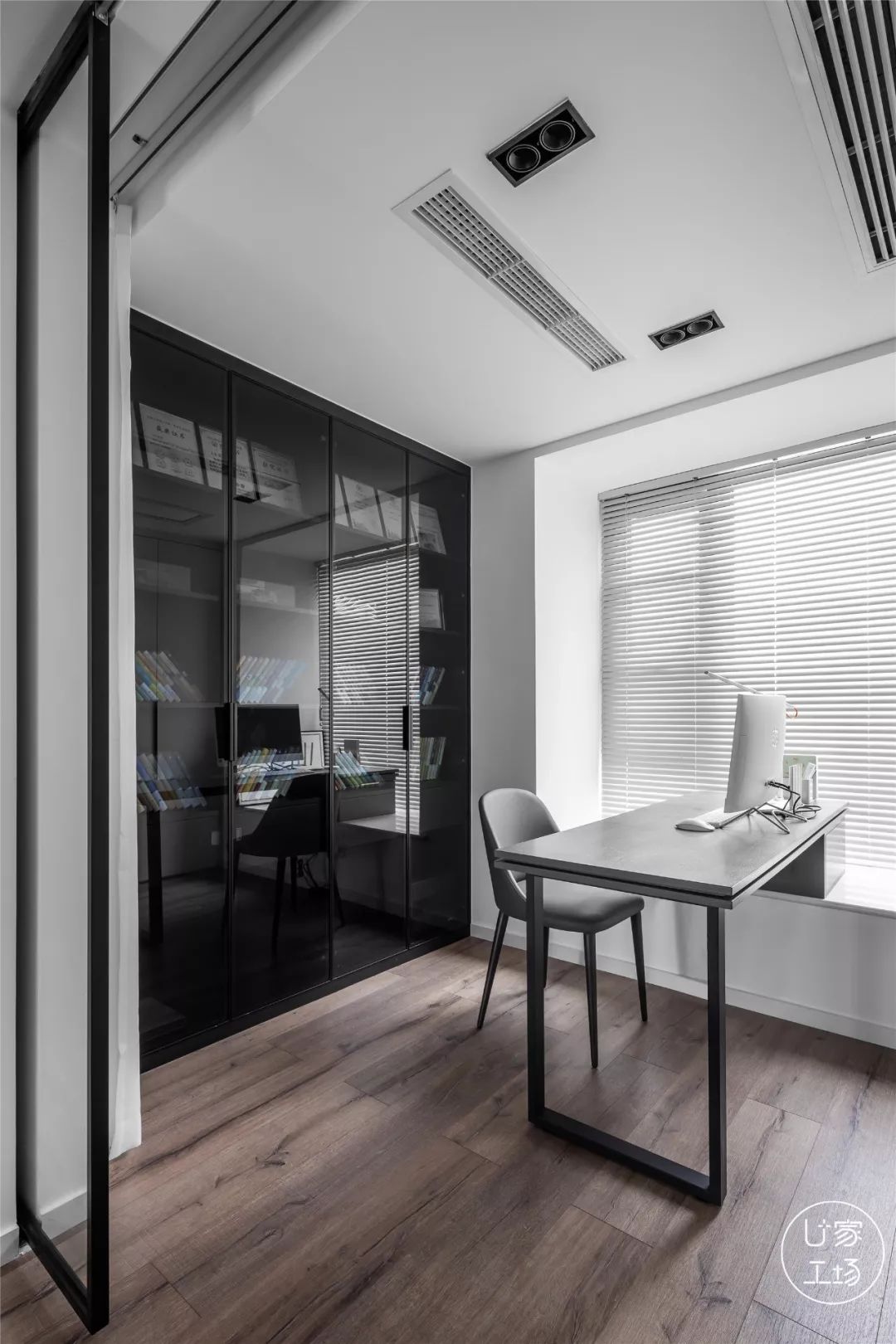 11平方米书房设计现代轻奢风格,100个绝美书房设计图片