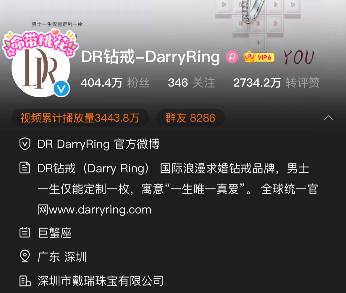 焉栩嘉dr钻戒,当事人帮焉栩嘉澄清买dr钻戒