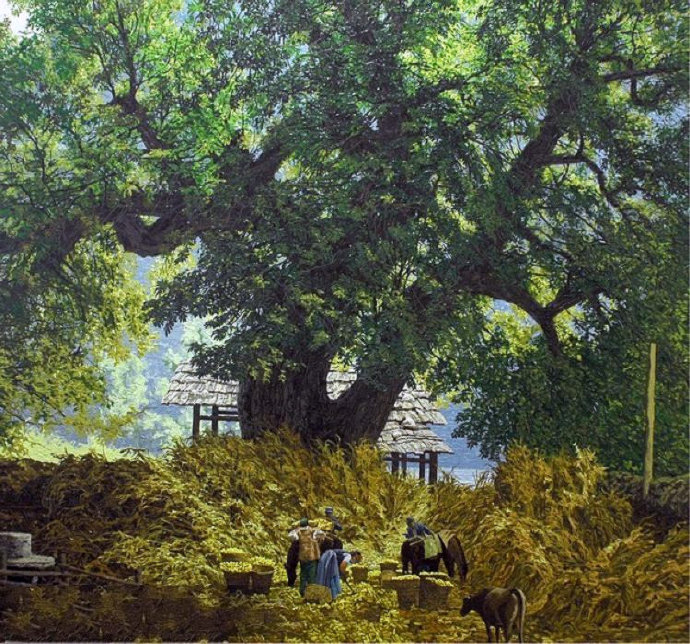 何冠林油画作品大全,何冠霖油画高清大图