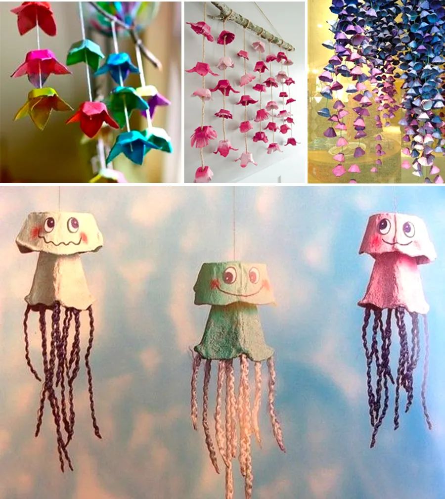 小学生变废为宝的手工画,儿童画创意画可爱的小兔子