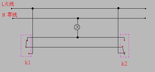 一灯双控灯的三种接法,电工接线大全一灯双控